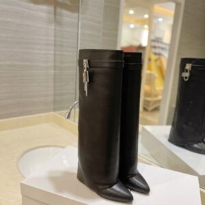 Givenchy Shark Lock 24ss Long Boots Black