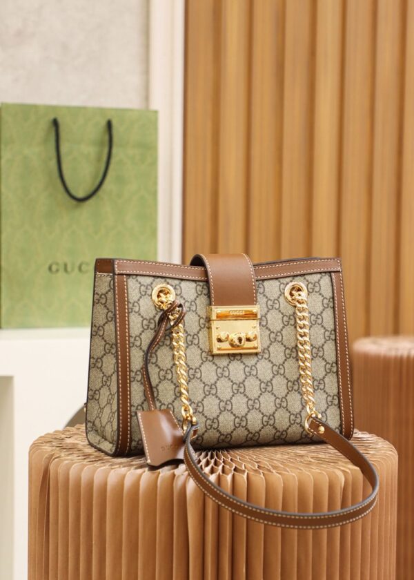 Gucci Bag Padlock GG 498156 Brown