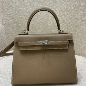 Hermes Bag Kelly 25cm*9.5cm*27cm Deep Grey