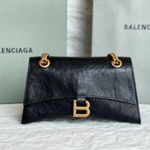 Balenciaga Bag Crush 22ss  151 Black Crackle