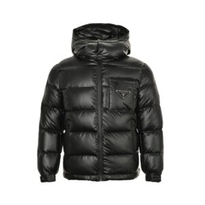 Prada 24Fw Zipper Pocket Triangle Logo Down Jacket