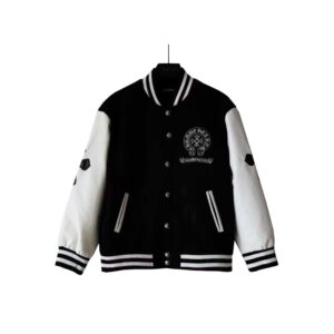 Chrome hearts Embroidered horseshoe baseball jacket