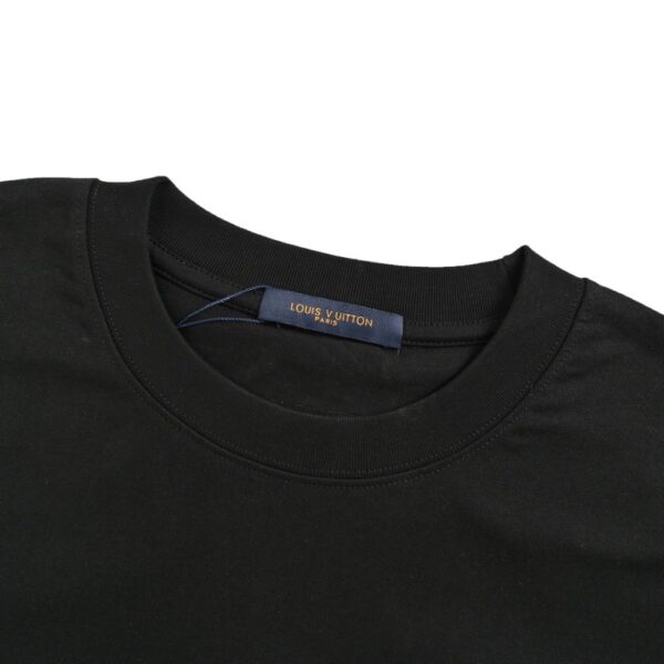 Louis Vuitton Blue flower embroidered long-sleeved T-shirt