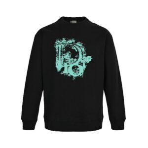 Dior 24Fw Ink splash letter print sweatshirt