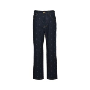 Louis Vuitton Denim jeans with monogram embroidery