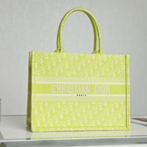 Dior Book Tote Oblique Fluorescent Green