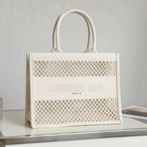 DIOR Off-white mesh fabric embroidery DR-08