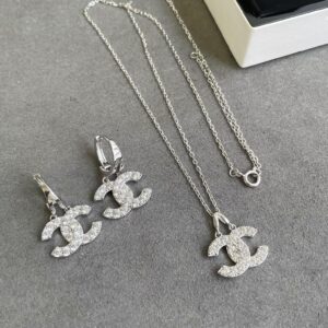 Chanel earrings and necklace